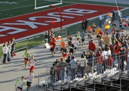 People participate in the Columbus Marathon in 2012.