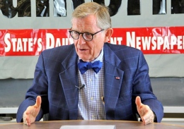 Former OSU president E. Gordon Gee in a Sept. 10 interview with The Lantern.