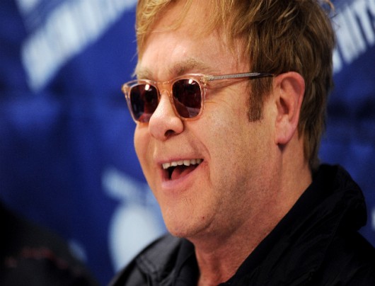 Elton John attends a press conference for the World Team Tennis Smash Hits charity event at American University in Washington, D.C., Nov. 15, 2010. Credit: Courtesy of MCT