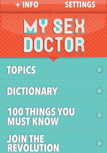 MySexDoctor is an app created to be a resource for teens and young adults for questions related to health and sex.