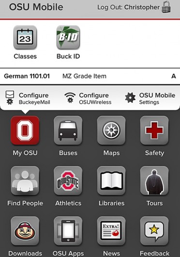 The new OSU Mobile app will allow students with smartphones to view grades as they're posted. Credit: Courtesy of Stephen Fischer