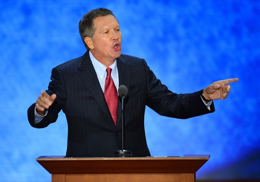Ohio Gov. John Kasich speaks at the Republican National Convention in Tampa, Fla., Aug. 28, 2012. Credit: Courtesy of MCT