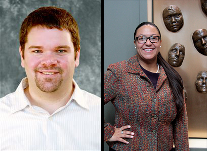 Ryan Lovell (left) was named senior director for Parent and Family and Greek Life. Sharrell Hassell-Goodman was named director of Sorority and Fraternity Life. Credit: Courtesy of OSU