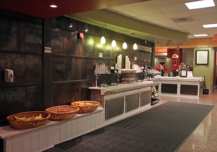 The view inside Fresh Express on North Campus. 