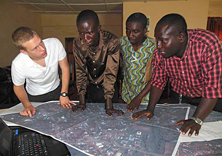 OSU students traveled to Ghana in an effort to help a district deal with population growth. Credit: Courtesy of Joseph Campbell