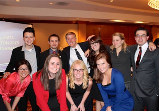 OSU's mock trial team poses for a photo. Credit: Courtesy of Rachel Cohen