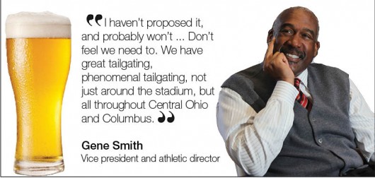 OSU officials aren't planning to allow alcohol to be sold in Ohio Stadium, despite having a permit to do so. Credit: Madison Curtis / Managing editor of design