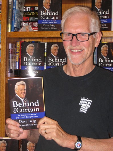 Dave Berg holds his book, 'Behind the Curtain: An Insider's View of Jay Leno's "Tonight Show."' Credit: Courtesy of Mary Berg