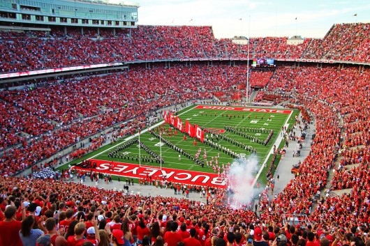 A view from the Ohio Stadium stands before a game against Cincinnati on Sept. 27. OSU won, 50-28.  Credit: Mark Batke / Photo editor