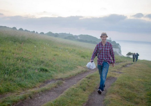 Daniel Bendtsen, The Lantern’s assistant arts editor, walks the White Cliffs of Dover in June.  Credit: Courtesy of Daniel Bendtsen