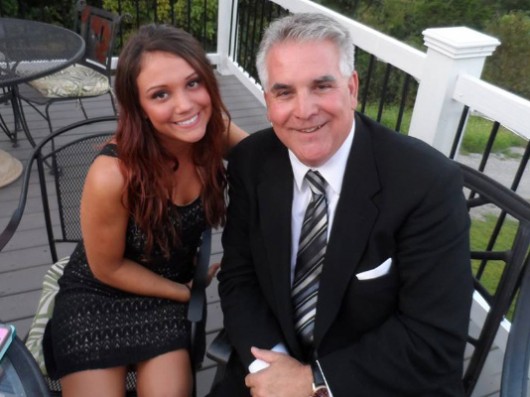 Maria Tiberi (left), a 21-year-old OSU student in communication, with her father, Dom Tiberi. Maria Tiberi died after a Sept. 17, 2013 car accident. Credit: Courtesy of 10TV 