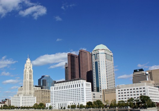 The Columbus, Ohio skyline on Oct. 8, 2014. Credit: McKenzie Merriman / Lantern photographer