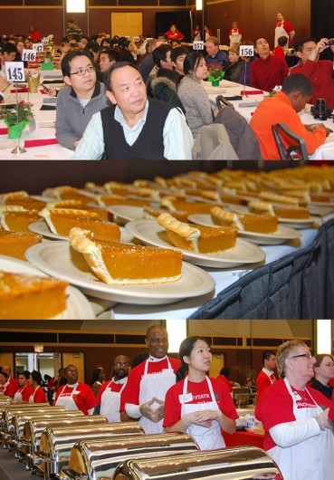 OSU hosts its annual Thanksgiving Dinner on Nov. 28, 2013 at the Ohio Union. Credit: Courtesy of OSU