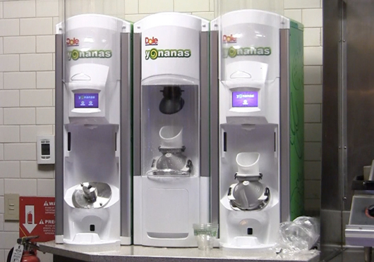Yonanas machines, which debuted in several campus dining locations in August, were removed at the beginning of spring semester due to a lack of popularity. Credit: Courtesy of Lantern TV