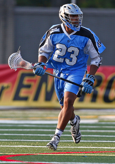 Former Buckeye Dominique Alexander picked up 31 ground balls and tallied 3 goals and 4 assists in his 2nd MLL season in 2014, helping The Ohio Machine to its first playoff apperance.  Credit: Getty Images