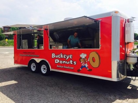 The exterior of Buckeye Donuts' new mobile kitchen which will be hitting the streets by mid-June. Credit: Courtesy of Jimmy Barouxis