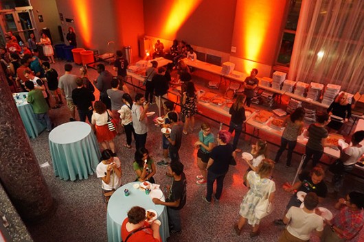 Students enjoy food and entertainment at the he Wexner Center for the Arts Fall Student Party on Sept. 18. Credit: Ingrid Raphael / For The Lantern