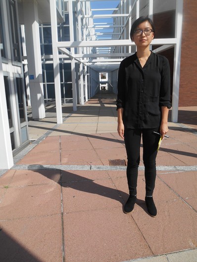 Marisa Espe outside the Wexner Center. Credit: Cameron Carr / For The Lantern 
