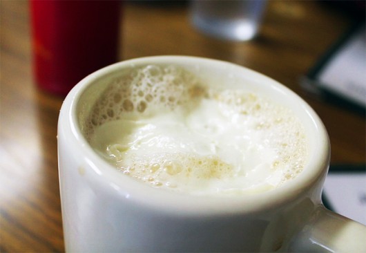 A brewed vanilla cappuccino at Jack and Benny’s. Credit: Kyjah Coryat / Lantern Reporter