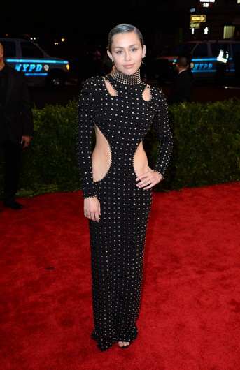 Miley Cyrus attends The Metropolitan Museum of Art Met Gala, in New York City May 4. Credit: Courtesy of TNS
