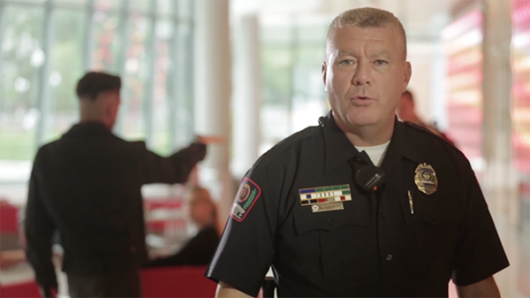 Scene from 'Surviving an Active Shooter.' Credit: Courtesy of The Ohio State University - Administration & Planning 