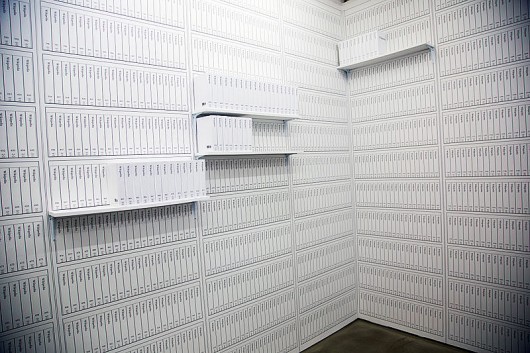 Print editions of Wikipedia by Michael Mandiberg help show how information is collected, in NYC on June 18. Credit: Courtesy of Creative Commons