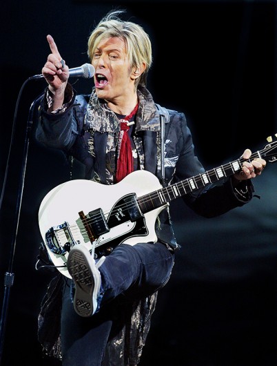 Legendary '70s British rock star David Bowie performs in concert on Jan. 31, 2004 at the Shrine Stadium in Los Angeles. Credit: Courtesy of TNS 